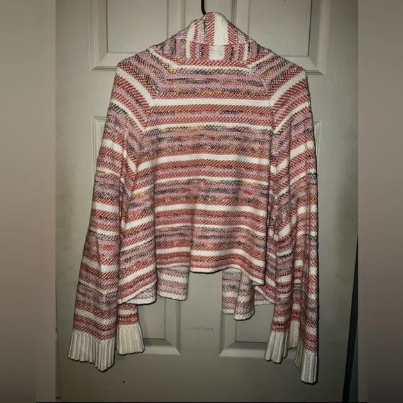 Moth by Anthropologie Pink Cream Knit Oversized Cardigan (Size M,runs large) - Picture 4 of 10